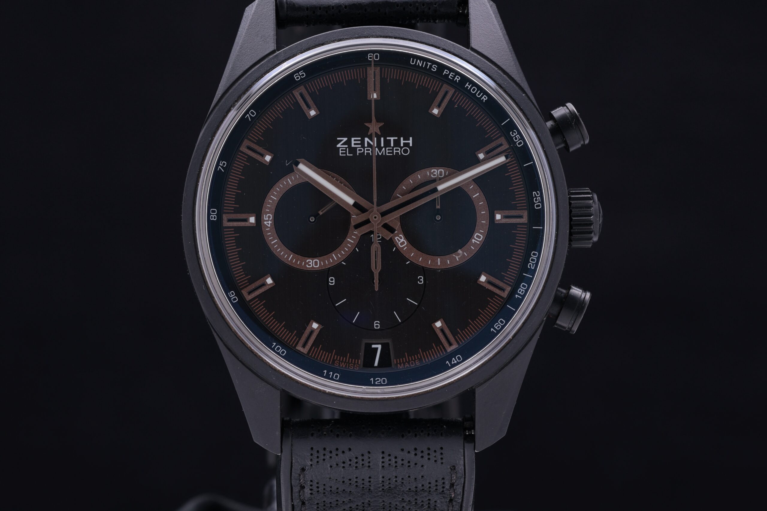 Zenith El Primero Chronomaster Velar Range Rover Edition 24.2042.400 Ceramicised Aluminium Limited Edition Original Strap Buckle c2017 Card