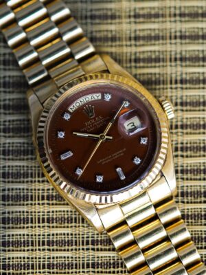 Rolex 1803 Date Date 18k Yellow Gold Diamond Dial